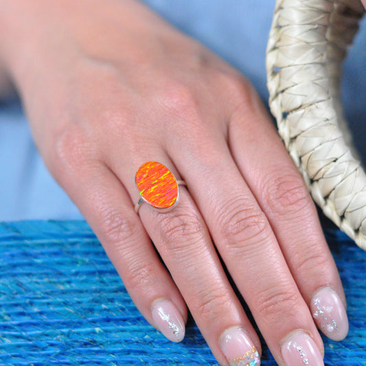 Sunset Cocktail Ring