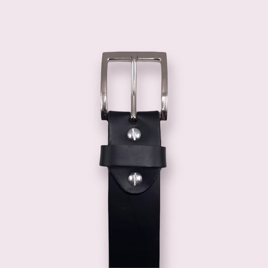 Signature Jeans Belt Black