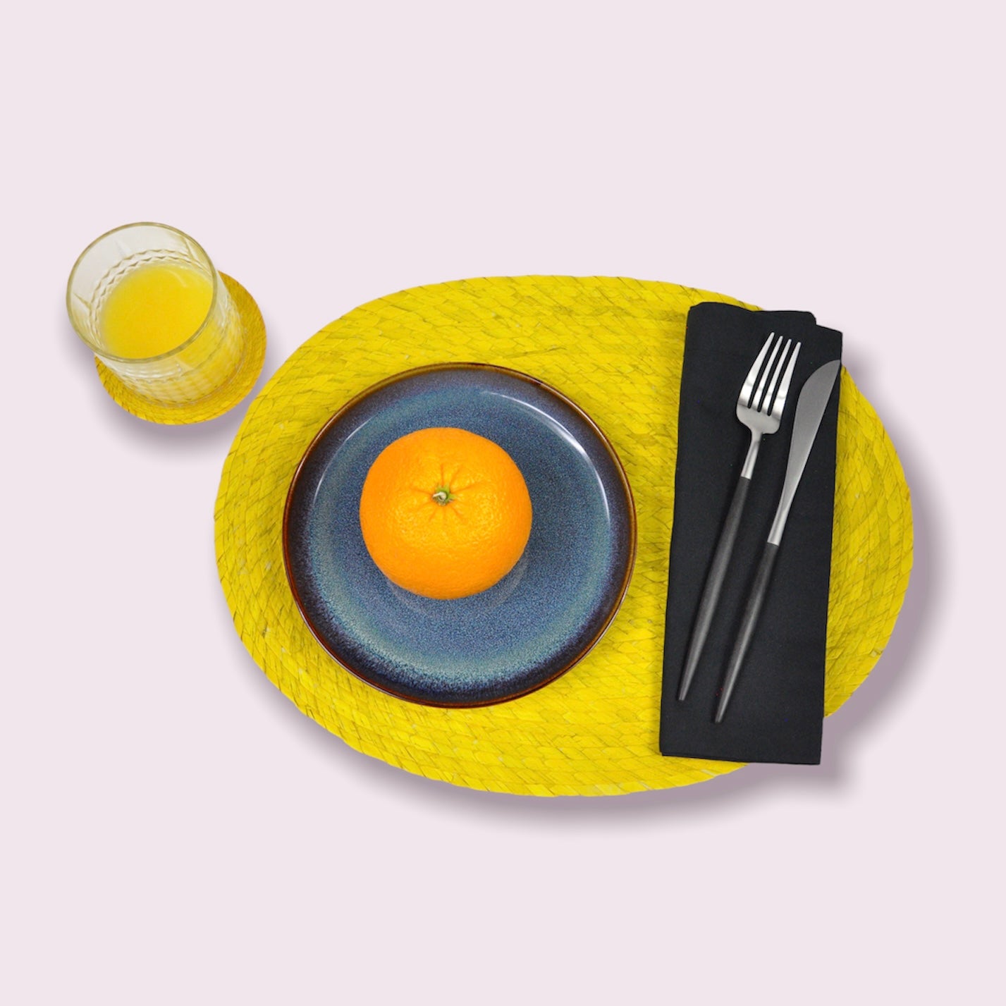 Fiesta Oval Placemats Yellow