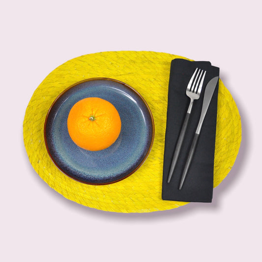 Fiesta Oval Placemats Yellow
