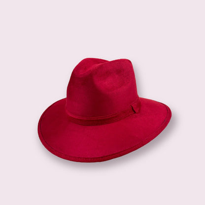 Condesa Fedora Cherry Red