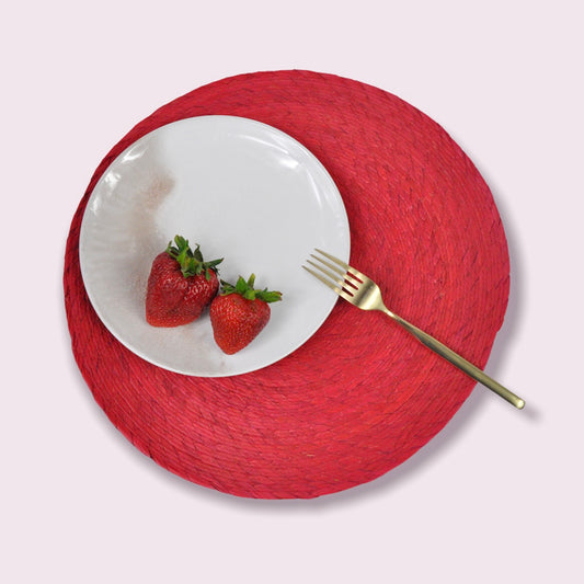 Fiesta Round Placemats Red