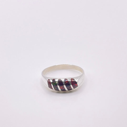 Itty Bitty Cherry Opal Ring