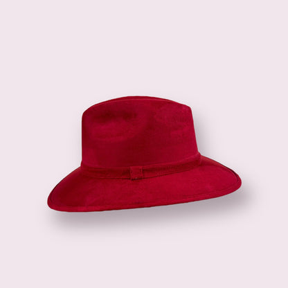 Condesa Fedora Cherry Red