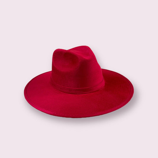 Polanco Fedora Cherry Red