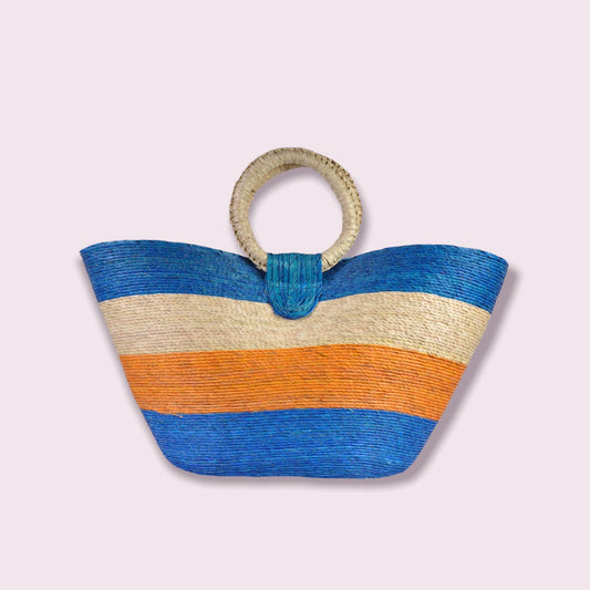 Acapulco Tote Aqua & Orange