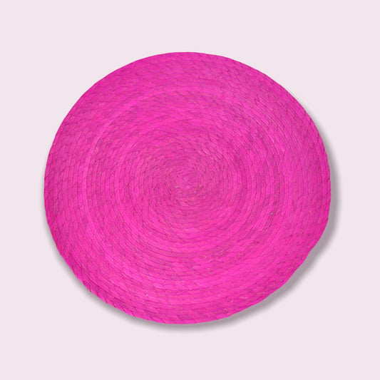 Fiesta Round Placemats Fuchsia