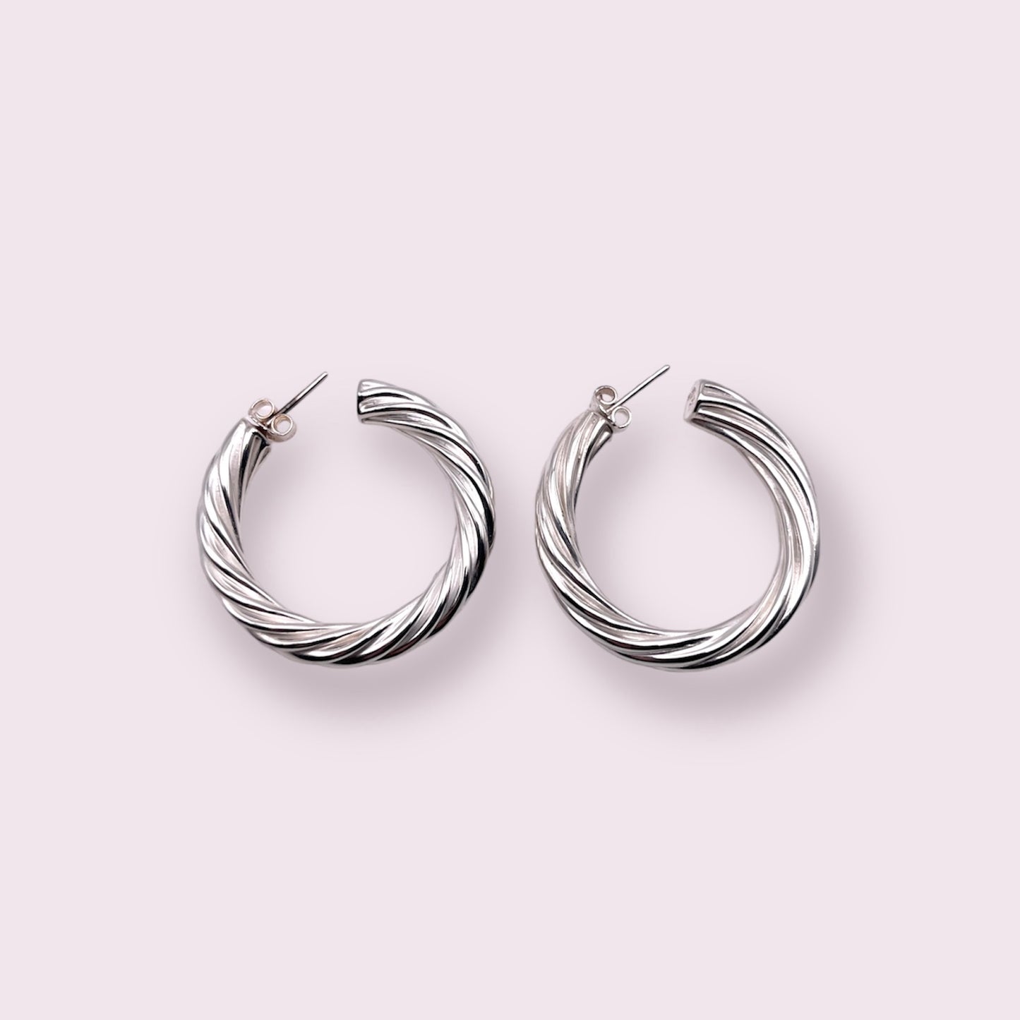 Twisted Hoop Earrings